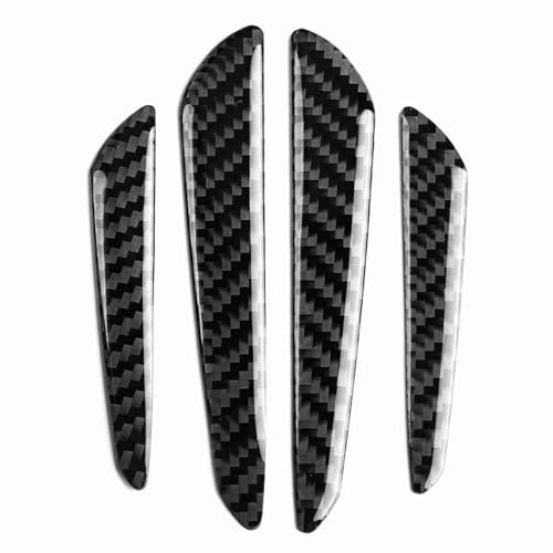 Majatou Door Edge Protection Strip, Car Universal Carbon Fiber Door Guard, 4 Pieces of Carbon Fiber Door Eedge Guards, Bumper Protection Strips, Decorative Covers for Automotive Universal