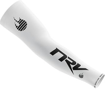 NRV Manchette de Compression Gaming Esport (Edition Performance) – Optimisez Votre Jeu avec Confort et Style – Conçu par des Joueurs Professionnels – Durable, Respirant et Sans Friction (Blanc, S)