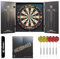 Target Darts Dimitri Van den Bergh Cabinet & Dartboard Set | Spieler-Edition DVB Dartboard-Schrank-Set mit 2 Sets Steel-Dart-Dartpfeilen, Score-Charts, Wurf-Standardlinie für Wettkämpfe