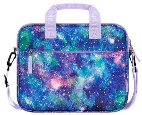 Choco Mocha 12.5 Zoll Kinder Tablet Tasche, Tablet Tasche Hülle für Fire HD 10 8, Fire 10 8 iPad, Kids Tablet Bag, Sterne - Lila