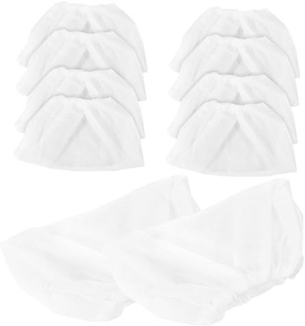 HOMOCONO 10pcs Nail Vacuum Cleaner Bags Non-woven Dust Collector Pouches for Nail Salon Efficient Dust Collection Fits Practical