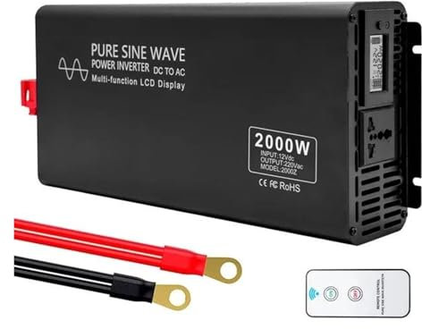 Inverter A Onda Sinusoidale Pura Da CC 60 V A CA 220 V 50 Hz Trasformatore Potenza Potenza Continua 2000 W Inverter Portatile Per Auto YLRX-2000 Inverter Convertitore