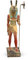 Ägyptische Statue Gottes Set (Seth) und Suetekh war der Gott des Chaos, der Gewalt, Wüsten und Stürme. Er ist der Mörder seines Bruders Osiris, einzigartiger schwarzer Stein, handbemalt, hergestellt