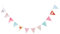 Toyvian Baby Mädchen Geburtstag Party Banner Dreieck Papier Fahnen Festliche Dekorationen Für Kinder Feier
