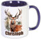 Unikatolo Tasse Hirschmotiv mit Name personalisiert Tasse für Kinder und Erwachsene (Hirsch 2)