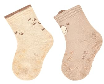 Sterntaler Unisex Abs Krabbelsocken Doppelpack Bär ABS Krabbelsocken DP Bär