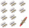 10 Pieces Terminal Block Brass 1000V 100A Connecting Terminal for Wires from 2.5 to 16 mm² Cable Connector for Cable Electrical Control and Industrial Devices in Various Scenarios