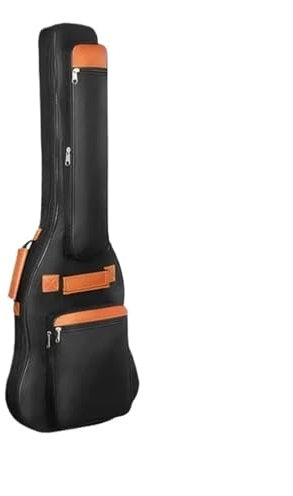 QAUUCP Gitarrentasche Weiche Polsterung Stoff Rucksack for Elektrische Gitarre Bass Gig Bag Tragetasche Elektrische Guitarra Bass Abdeckung Gitarre Tasche(Electric Guitar Bag)
