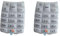 Audiosystem Set da 2 Tastiera Tasti Keypad per Nokia 1100 Tastiera con caratteri Arabi Cover Guscio Ricambio Sostituzione Bianco