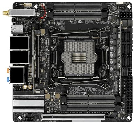 X299E-ITX/ac Mini ITX Motherboard DDR4 X299 LGA 2066 support i9-9940X 9800X 7800X 10900X cpu PCI-E 3.0 M.2