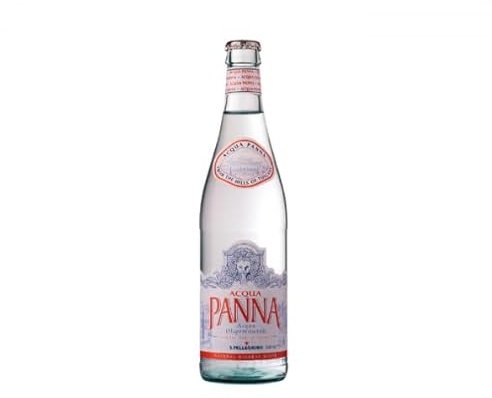 Glass bottles Acqua Panna premium italian Natural Still Mineral Water, 500ml, Pack of 12, opd goods