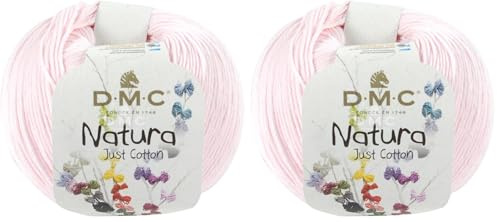 DMC Natura Yarn, 100% Cotton, Rose Layette (N06), 50g (Pack of 2)