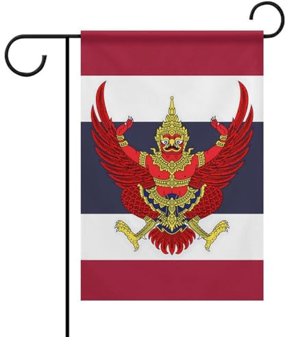 Bandera de Tailandia, bandera tailandesa, bandera moderna, banderas resistentes para festivales, jardín, patios, césped, interiores y exteriores.
