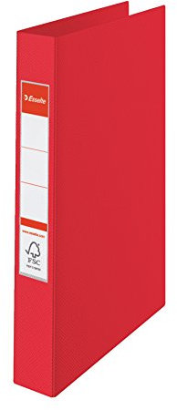 Esselte Standard Ringordner mit vier Ringen, DIN A4 rot