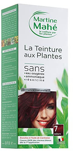Martine Mahé Teinture aux Plantes 5 Applications 250 ml N°7 Auburn