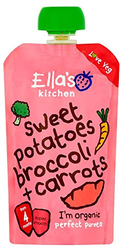 Ellas Kitchen Organic Sweet Potato Broccoli and Carrot, 120g