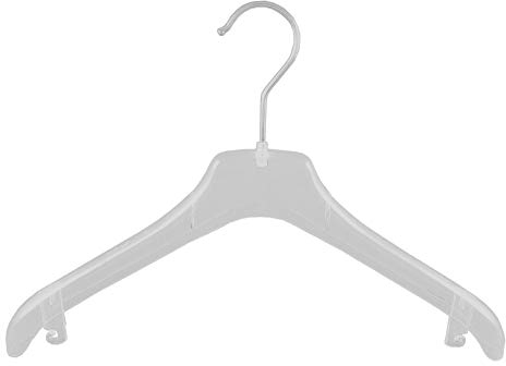 Kleiderbügel für Jacken und Kostüme mit Rockhaken, 38 cm, transparent, F2-38c, NEU, 10 Stück