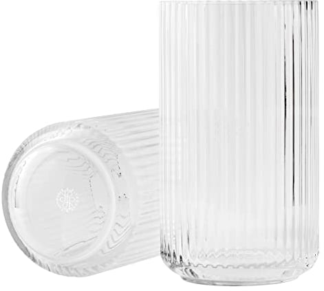 Lyngby Porcelæn Vase H38 cm Lyngby aus mundgeblasenem Glas zeitlos, klar