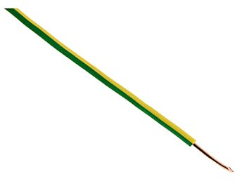 Câble d'alimentation électrique H07V-U 2,5mm² jaune et vert - 100m - Zenitech