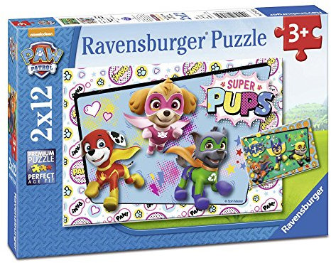 Ravensburger Paw Patrol Puzzle 2 x 12, D (07613)