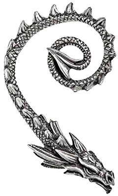 Alchemy Gothic Ostrogoth Dragon Ohrstecker silberfarben