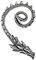 Alchemy Gothic Ostrogoth Dragon Ohrstecker silberfarben