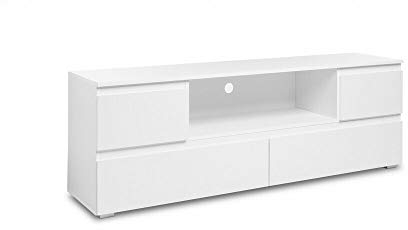 DEINE TANTE EMMA 002630 Image 18 Weiß TV Board Lowboard Fernsehkommode HiFi Stauraum Wohnzimmer ca. 160 x 55 x 40 cm