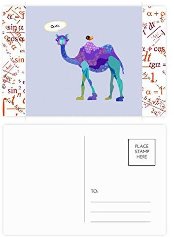 Postkarten-Set, Motiv: Kamellila, Vogel, Blau, 20 Stück