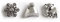 LIKERY Winterbeauty Charm-Set | Drei winterliche Charms – Mütze, Eisbär, Schneekristall | Anhänger für dein Charmband | Mesh Armband