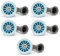Tobera para difusores de riego. Alcance 1,80 Metros. Ángulo de riego Regulable 0 a 360º. Rosca Hembra Compatible con Hunter, Rain Bird, Irritrol, KRain, Signature. Pack 5 BOQUILLAS