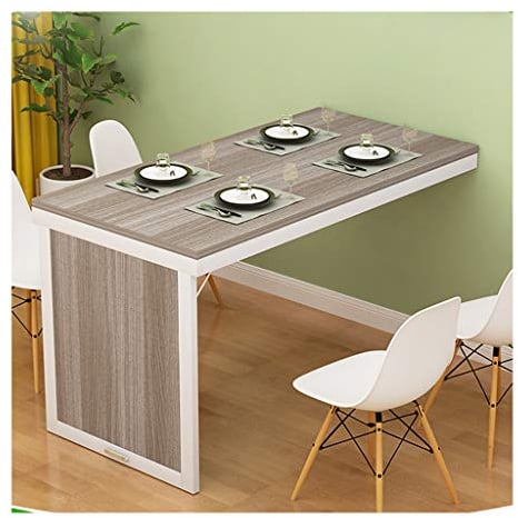 WandKlapptisch HUAHUAWand Klapptisch Aus Massivholz, Platzsparender Esstisch Für Die Küche, Laptop-Tisch Für Den Kinderschreibtisch, 12 Größen(Size:120 x 60 x 75 cm)