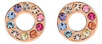 Radley Rocks Sterling Silver Rose Gold Rainbow Studs RYJ1110