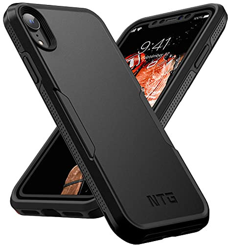 NTG [1st Gen Designed for iPhone XR Case, Rugged Lightweight Slim Shockproof Case for iPhone XR 6.1 inch Black