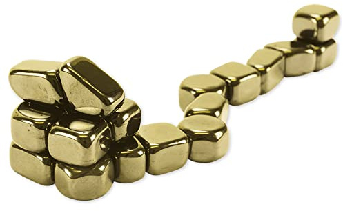 TimeTEX Magnetische Gold-Nuggets - ca. 20 Stück - Magnetsteine mit goldfarbener Oberfläche - 93167