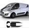 JEZOE 7 Teile/los Auto Aufkleber Sport Streifen KIT Vinyl Aufkleber Tuning Auto Zubehör, Für Ford Transit Tourneo Custom MK7 MK8 MK9, Black