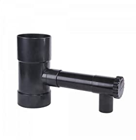 Regensammler Schwanenhals mm Schwarz 80 mm
