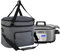 Double Layers Slow Cooker Bag，Carry Case with Top Zip Compartment and Accessory Pocket , Insulated Slow Cooker Carrier Fits for Most 6-8 Quart Oval Slow Cooker, Fabric waterproof (Bag Only) (Grey)