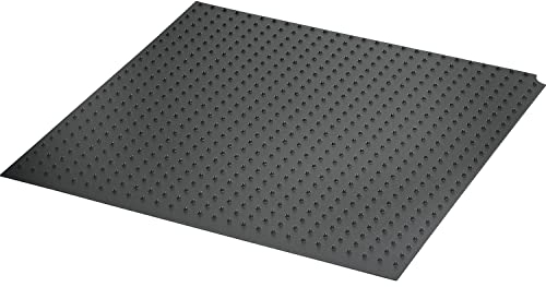 NINKA 9060.53 52262 KB 450mm Antirutschmatte für Legrabox rutschfesten Fixierung der Mülleimer 373x370mm, Kunststoff dunkelgrau, Silber