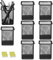 DARUITE Pen Holder, 8PCS Square Metal Mesh Pen Pots for Desk, Multifunctional Pencil Pot, Desk Tidy Organiser for Office Home School, Black