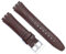 diloy Uhrenarmband aus Leder kompatibel mit Swatch Irony und Scuba Leder mit Krokodilprägung Croco grain 21-23mm Ref 328 Dunkelbraun 23mm