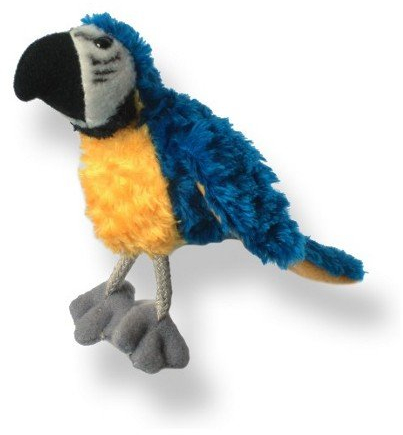 alles-meine.de GmbH Fingerpuppe Vogel Papagei Ara blau Gold Paradiesvogel Tier Haustier Bauernhof