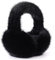 SEDEX Ear Muffs Women, Earmuffs Winter Fluffy Ear Warmers for Girl Foldable Thermal Ear Cover Skiing Accessories Protection from Wind(Black)
