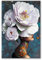 malango Leinwandbild - Frau Betty Blumenhaar 60 x 40 cm Premium Leinwand ohne Rahmen. Hergestellt in unserer Produktion in Deutschland Kunstliebhaber.