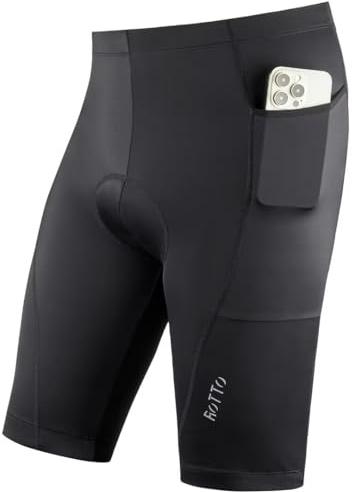 ROTTO Radlerhose Herren Fahrradhose Kurz Radhose Gepolstert Gemütlich stoßfeste
