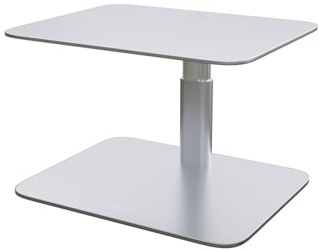 Desire2 Riser, Monitorständer aus Kohlenstoffstahl für Schreibtische, Desktop-Computerzubehör, eleganter Computertisch-Monitorständer mit Einstellbarer Höhe, Büro-Schreibtischzubehör