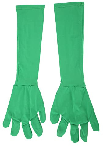 QANYEGN Green Screen Handschuhe, Lange Grüne Handschuhe, Chromakey Green Screen Unsichtbarkeitseffekt Hintergrundhandschuhe für Fotografie, Foto