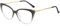 Cyxus Blaulichtfilter Brille Damen mit Katzenauge Leichtes TR90 Mode Vintage Brille Ohne Stärke Anti Schädliches Blaulicht UV400 von Handy Computer 8144 (02-Schwarz Farbverlauf)
