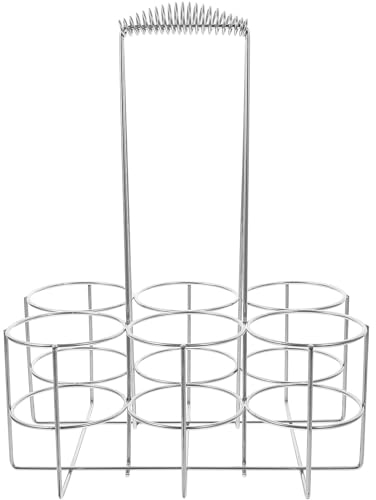 MAGICLULU Porte-Bouteilles De Bière Portable Métal avec Poignée pour Barbecue Support De Rangement Pratique pour Bar Organisateur De Bouteilles De Bière