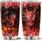 WONWIX Red Dragon Tumbler Gifts for Men Women Coffee Cup 20oz Stainless Steel Insulated with Lid Water Bottle Travel Mug Gift Dragons Lover Husband Dad Son Christmas Birthday Fathers Day Valentines