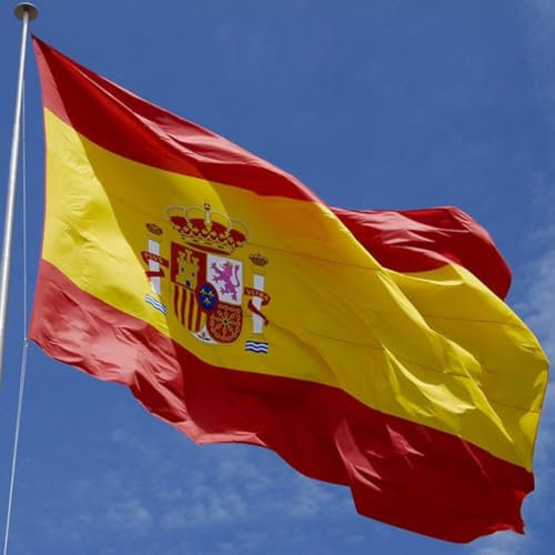 Hissflagge Flagge Fahne mit Ösen Fahnen Flaggen Nationalflagge 90x150 cm (Spanien)